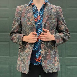 SOLD Vintage Floral Blazer from Brussels